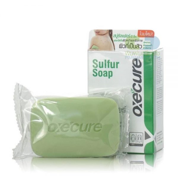 OxeCure SULFUR SOAP 30G อ๊อกซีเคียว ซัลเฟอร์ โซพ 30 กรัม